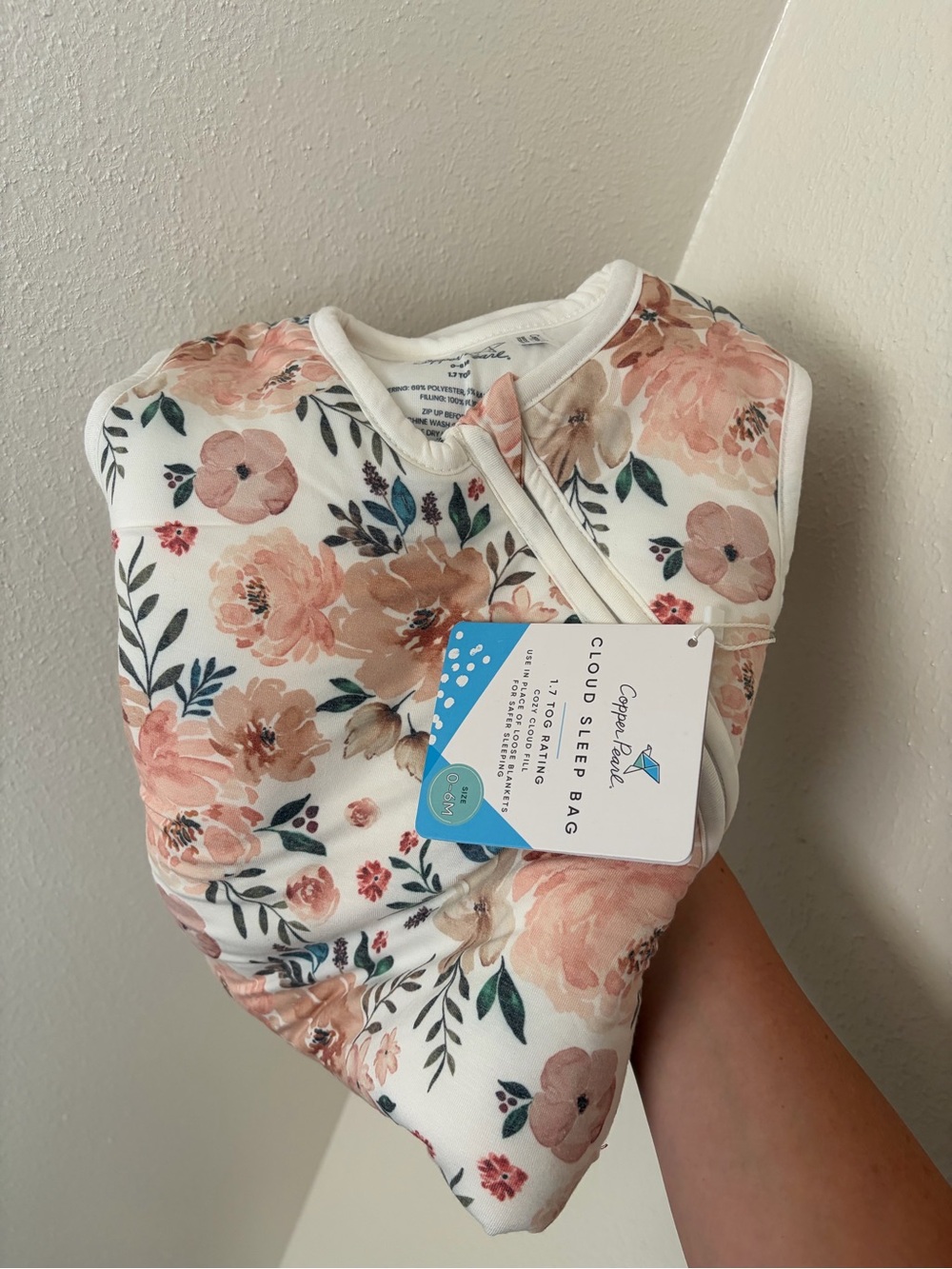 Copper Pearl Cloud Sleep Bag - Pink Floral